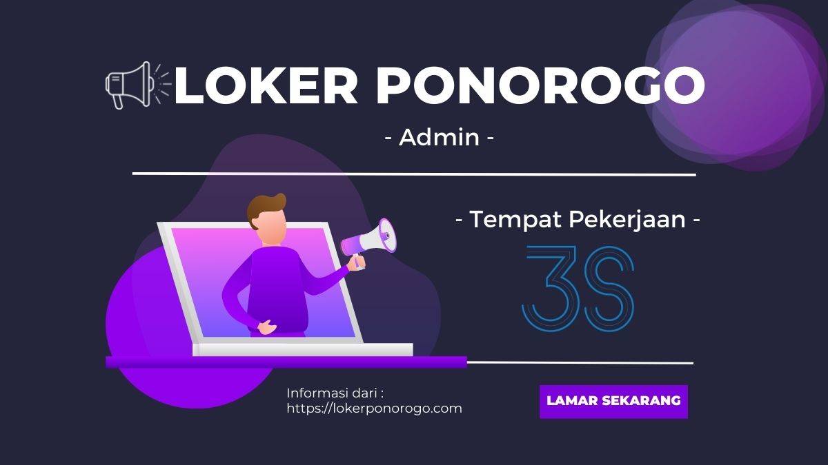 Info Lowongan Kerja Admin Ponorogo PT Sigma Solusi Servis