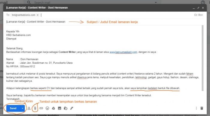 Tips Lamaran Kerja Email: Panduan Langkah demi Langkah untuk Menarik Perekrut