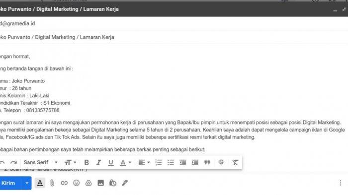 Tips Jitu Menulis Lamaran Kerja via Email yang Mengesankan