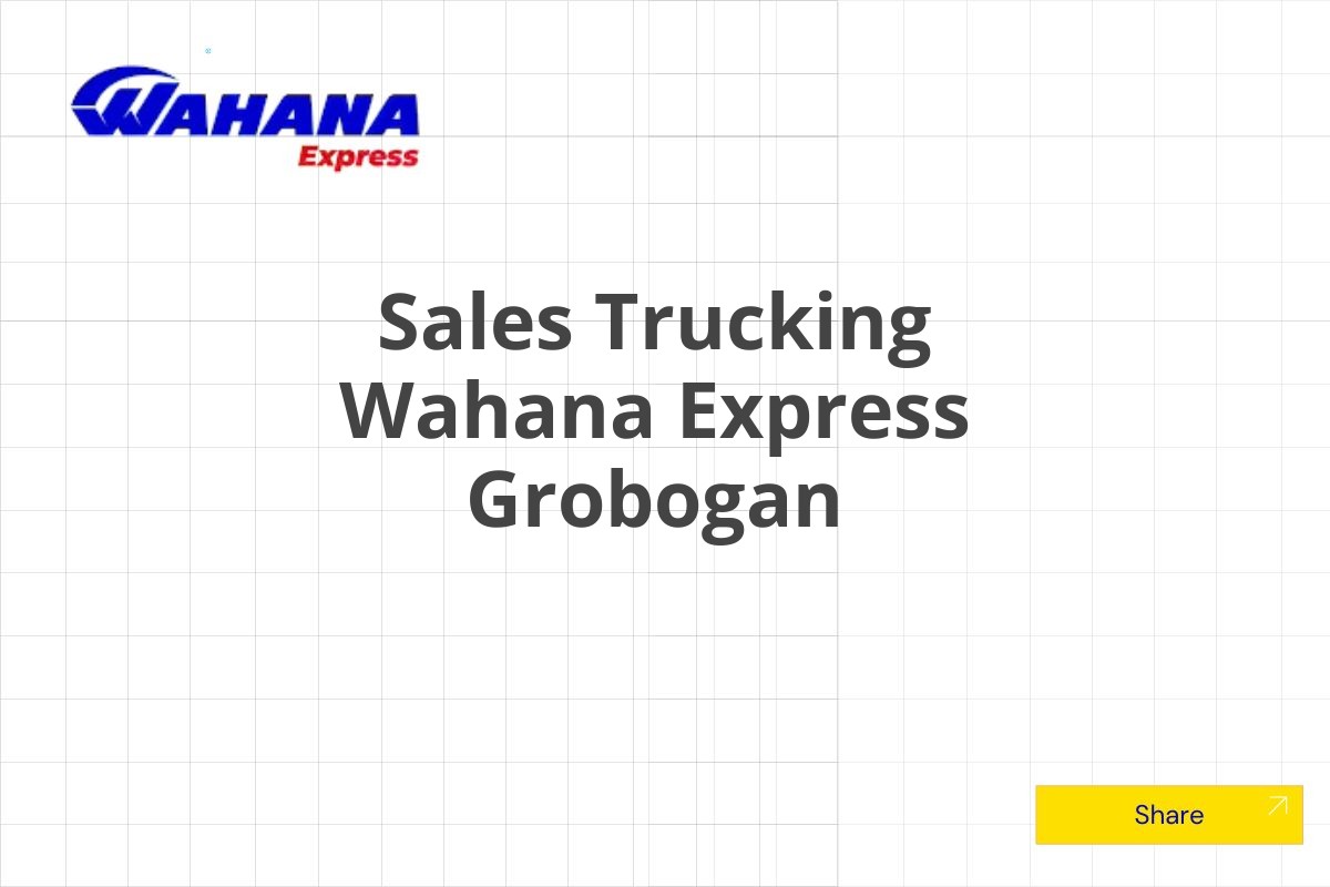 Sales Trucking Wahana Express Grobogan