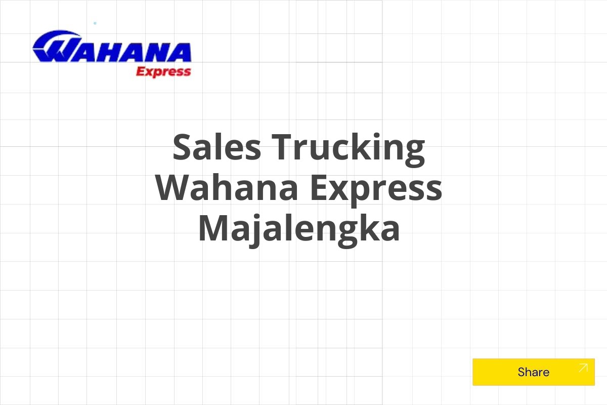 Sales Trucking Wahana Express Majalengka