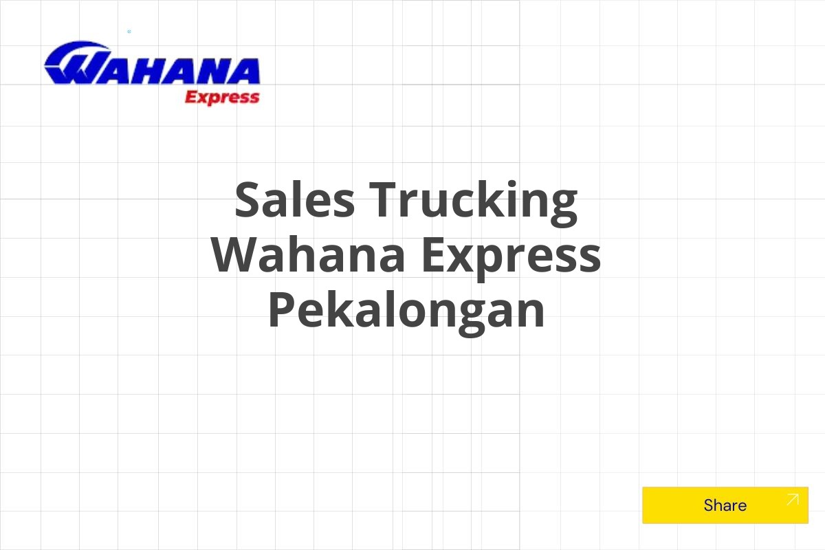 Sales Trucking Wahana Express Pekalongan