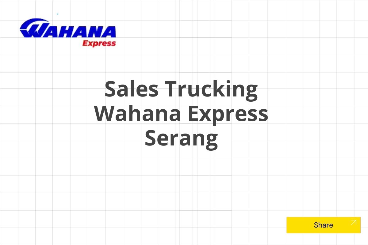 Sales Trucking Wahana Express Serang